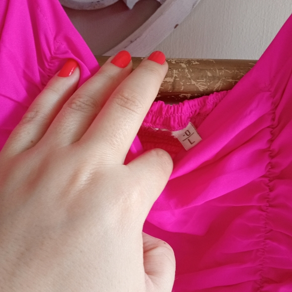 Hot Pink Skater Dress - Picture 5 of 12